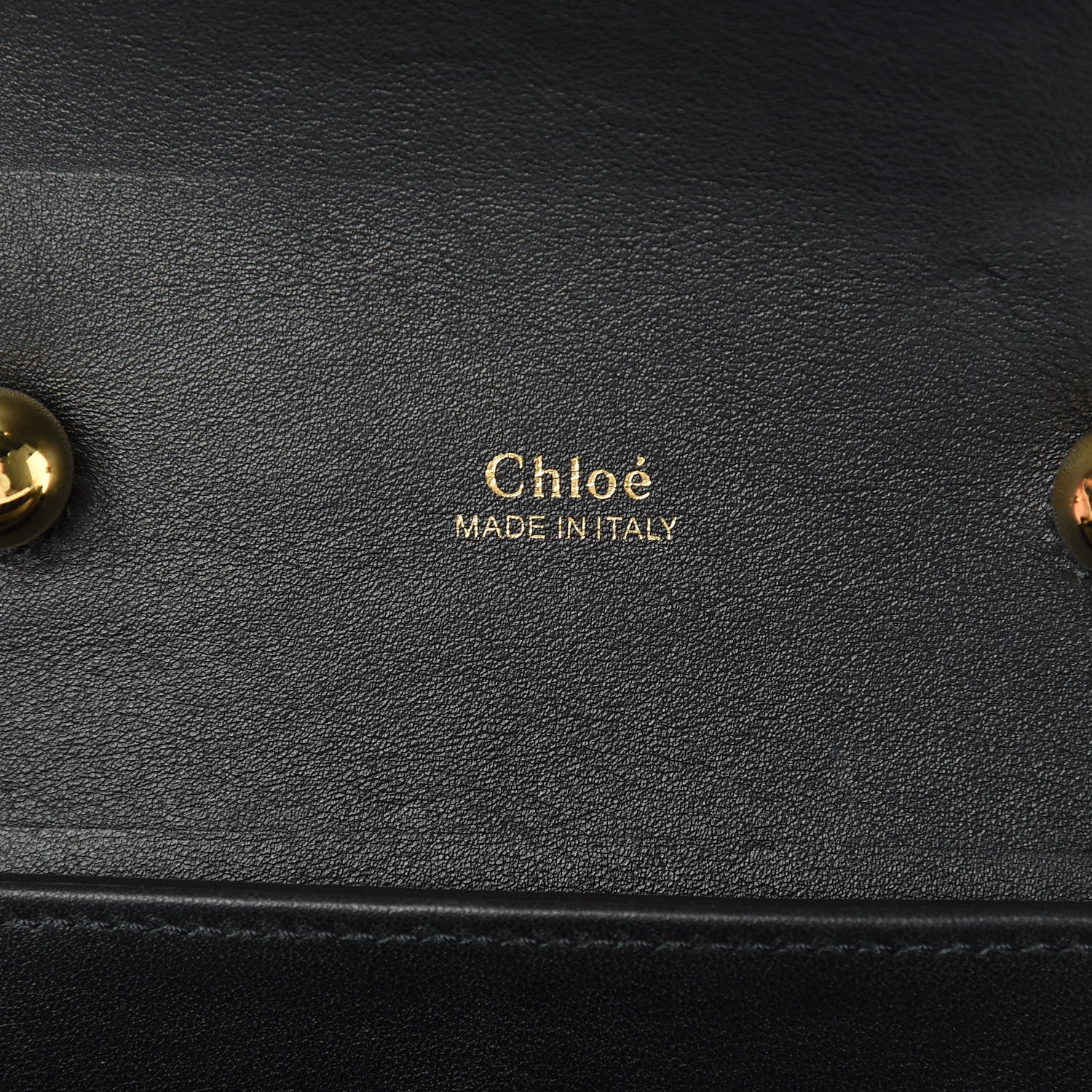 Chloe Calfskin Crocodile Embossed Small Aby Lock Full Blue 6 of 12