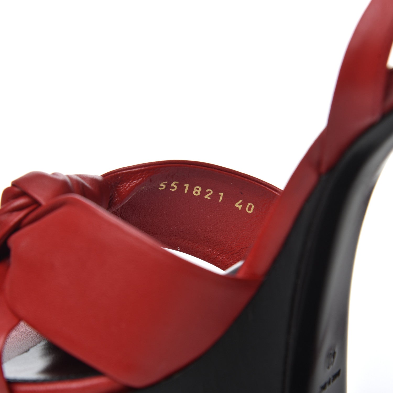 Saint Laurent Nappa Heart Paige 85 Platform Sandals 40 Rouge Eros 8 of 13