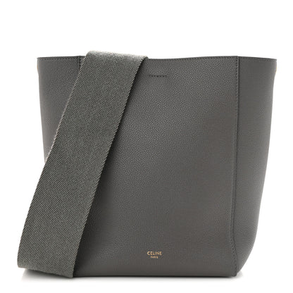 Celine Soft Grained Calfskin Small Sangle Bucket Bag Kohl 1 of 12