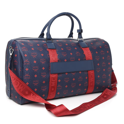 MCM Visetos Large Traveler Weekender Bag Deep Blue Sea 2 of 9