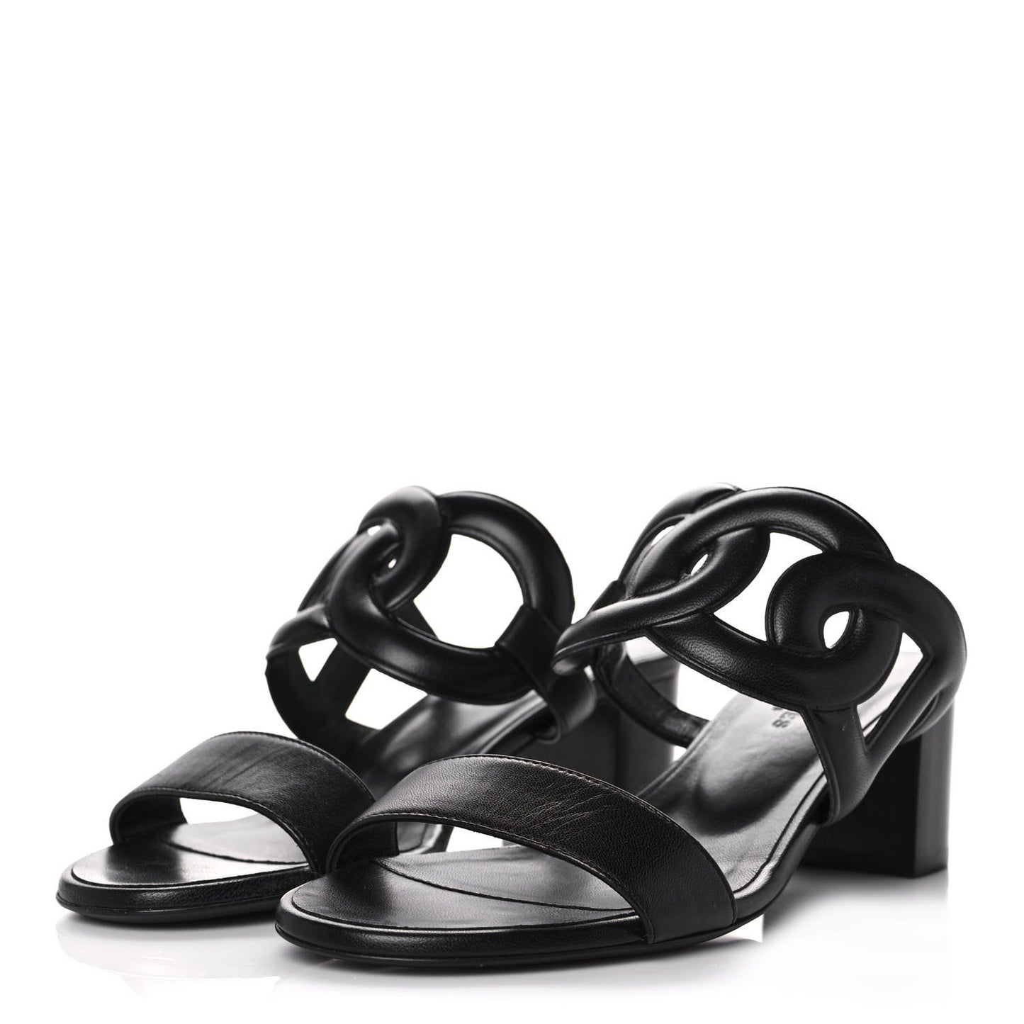Nappa Bikini Sandals 36 Black