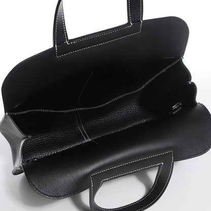 Hermes Taurillon Clemence Halzan 31 Black 5 of 13