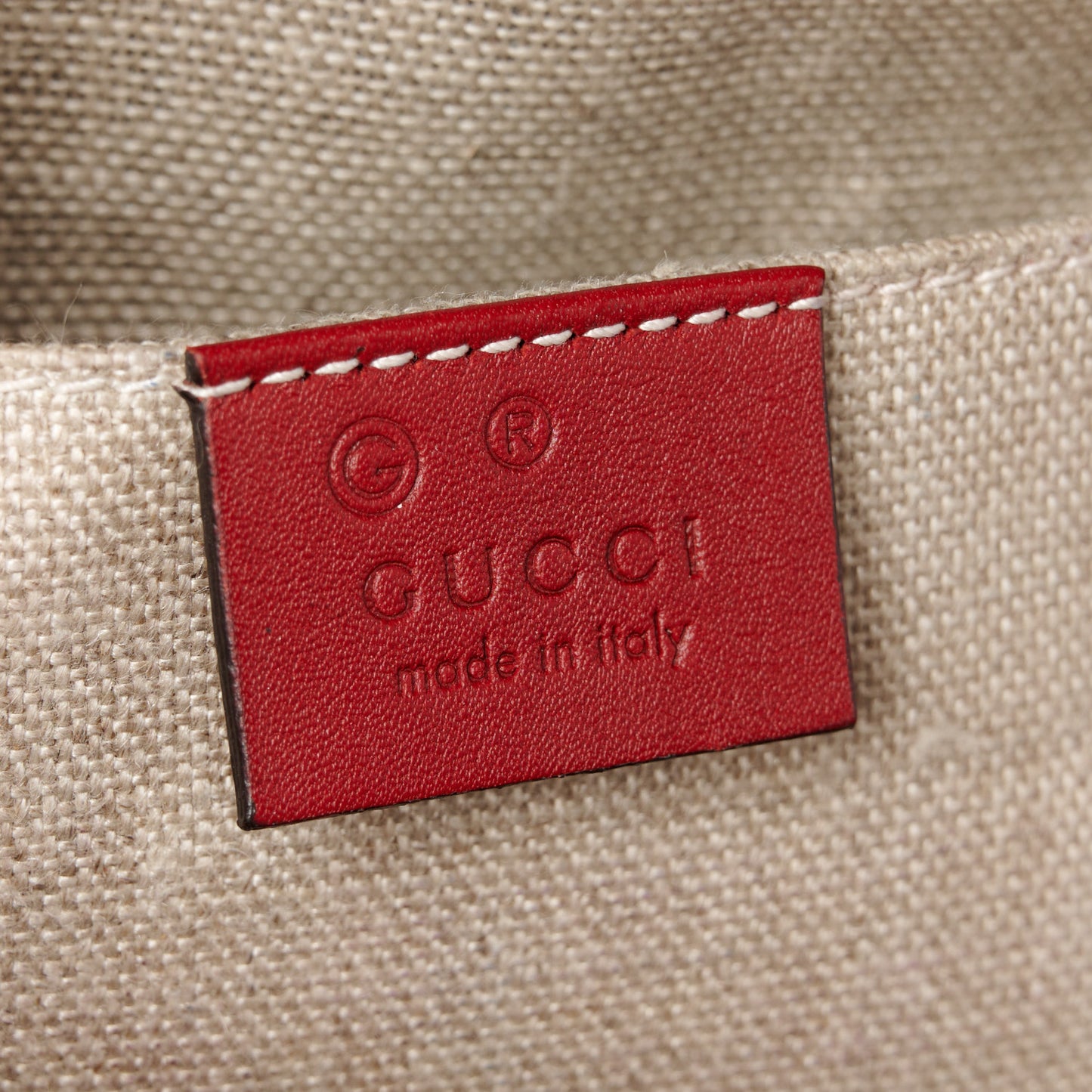 Soft Microguccissima Mini Dome Bag Rosso