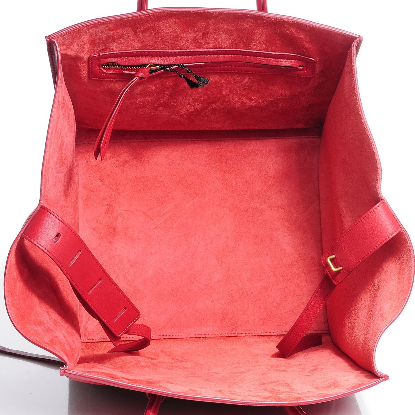 Supple Calfskin Medium Phantom Luggage Red