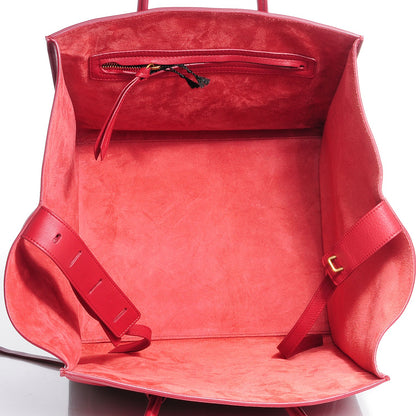 Celine Supple Calfskin Medium Phantom Luggage Red 8 of 8