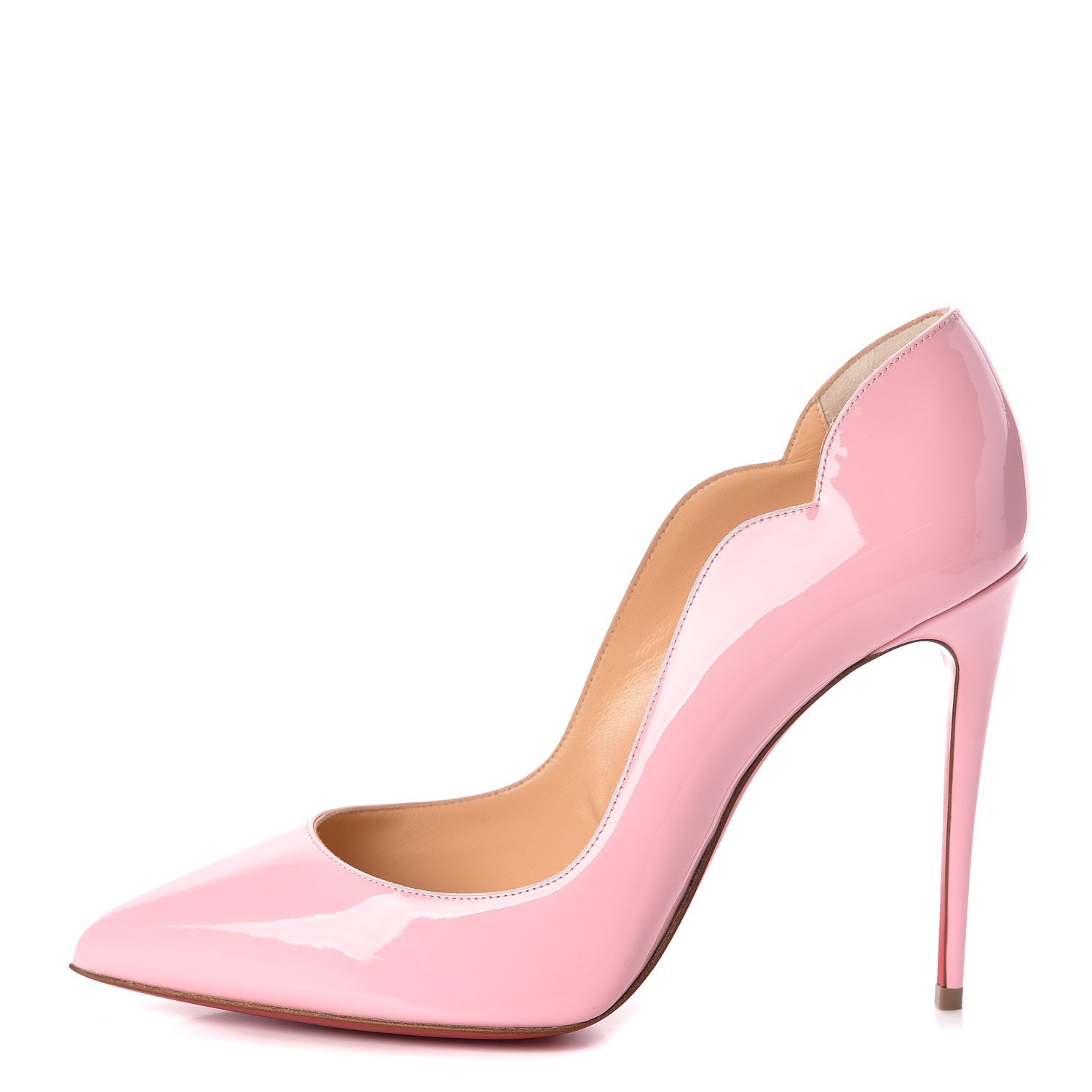 Christian Louboutin Patent Hot Chick 100 Pumps 39.5 Eglantine 1 of 8
