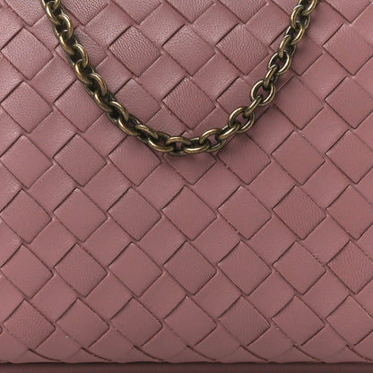 Bottega Veneta Nappa Intrecciato Chain Knot Clutch Watteau 7 of 9