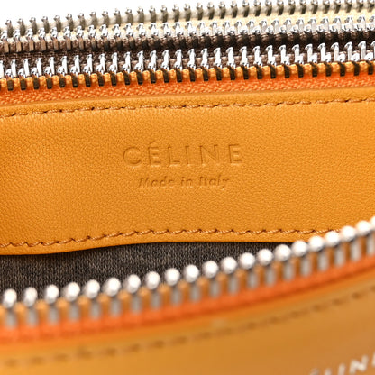 Celine Lambskin Small Trio Crossbody Bag Yellow Taupe White 9 of 12