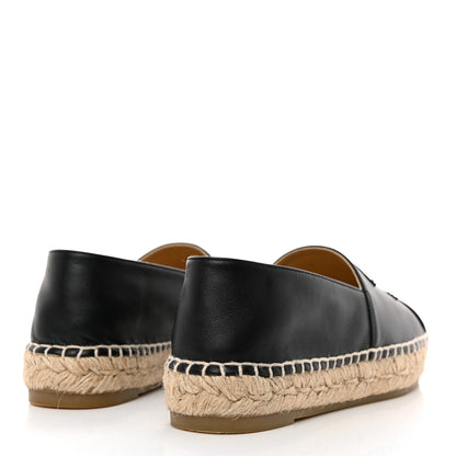 Chanel Lambskin CC Espadrilles 36 Black 4 of 9