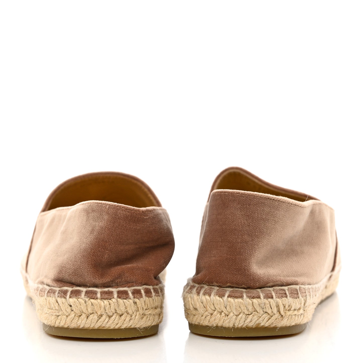 Velvet Logo Espadrilles 38 Beige Black