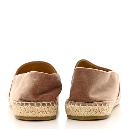 Chanel Velvet Logo Espadrilles 38 Beige Black 11 of 11
