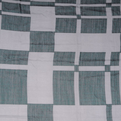Chanel Wool Silk Tweed CC Logo Scarf Green Black 3 of 5