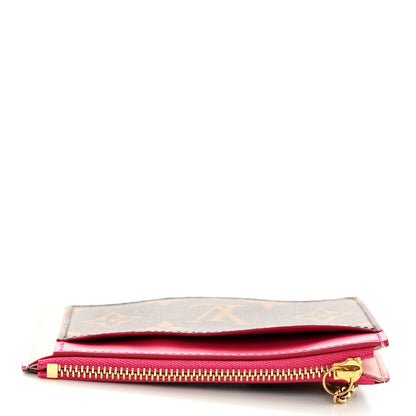 Louis Vuitton Monogram Blooming Flowers Zipped Card Holder Hot Pink Rose Ballerine 8 of 8