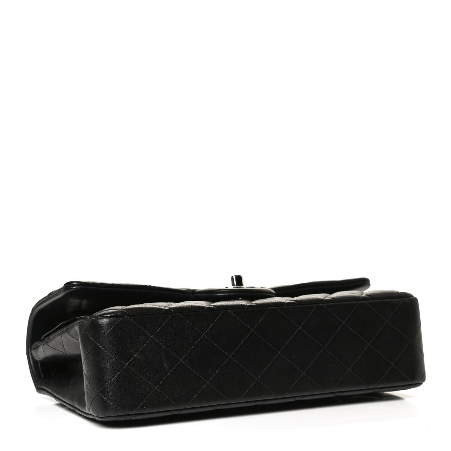 Chanel Lambskin Quilted Medium Double Flap Black 4 of 11