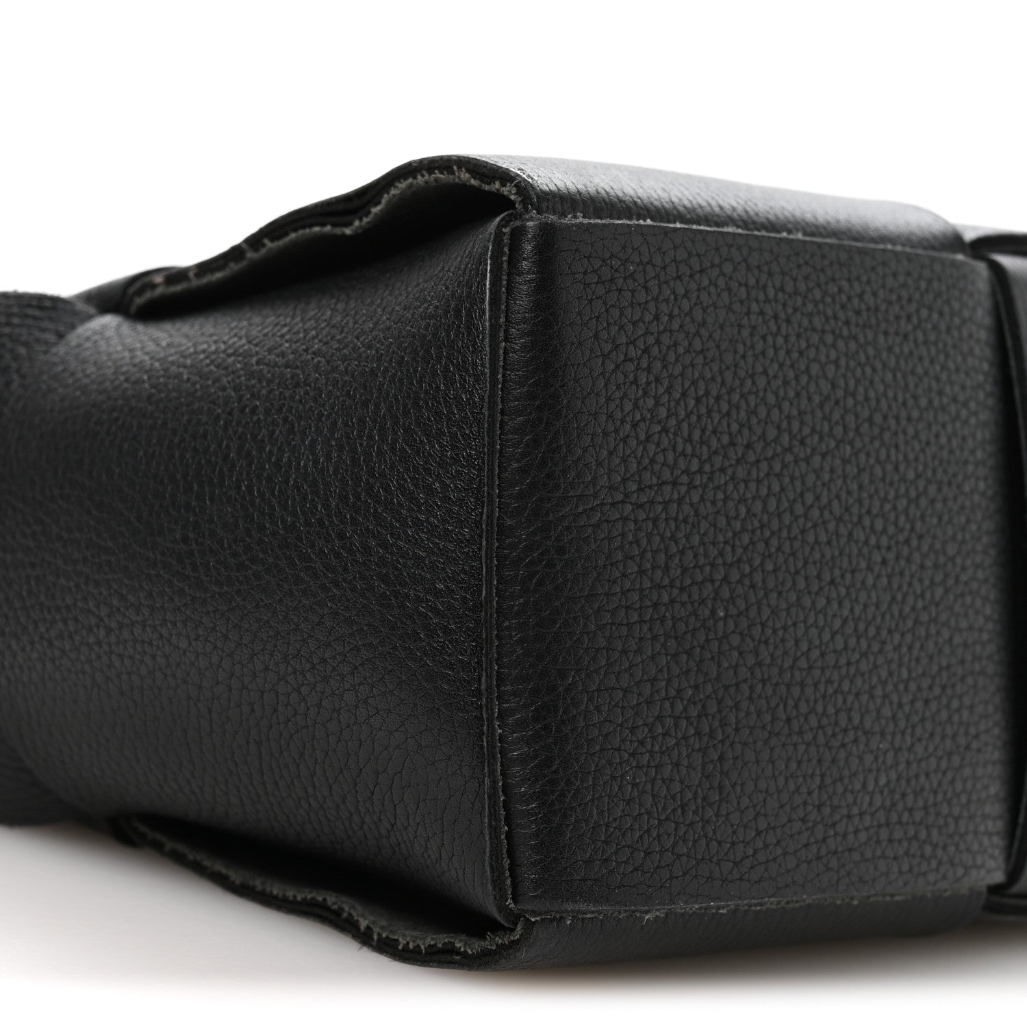 Bottega Veneta Grained Calfskin Maxi Intrecciato Mini Arco Tote Black 9 of 10