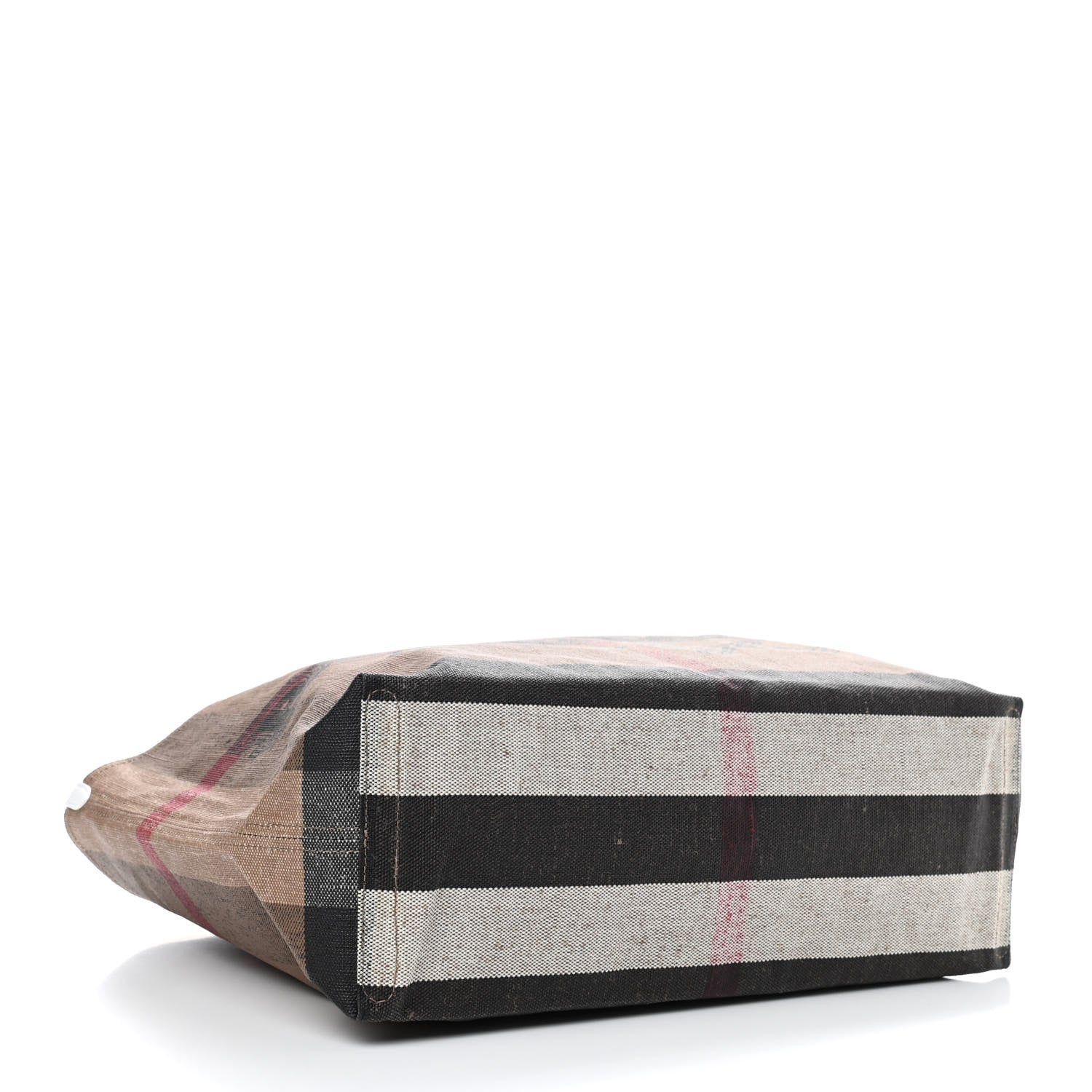 Burberry Coated Canvas Mega Check Medium Doodle Tote White 4 of 9