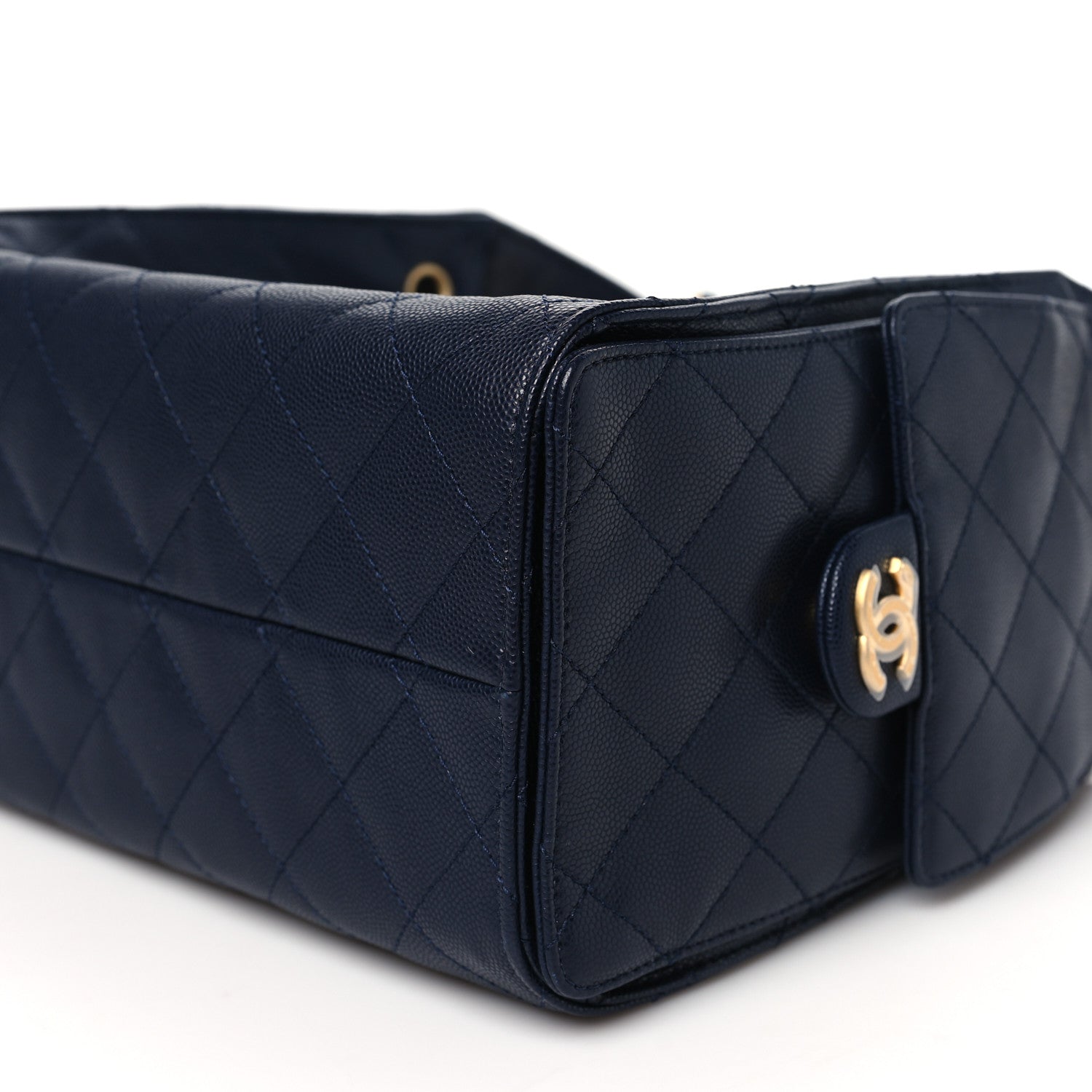 Chanel Caviar Quilted Small Chanel 25 Handbag Dark Navy 10 of 11