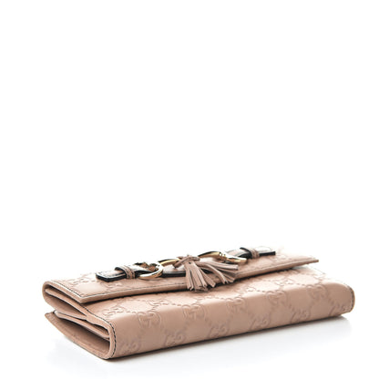 Gucci Guccissima Emily Continental Wallet Camelia 4 of 10