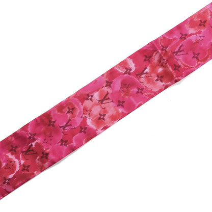 Louis Vuitton Silk Monogram Ikat Summer Bandeau Rose Indien 3 of 4