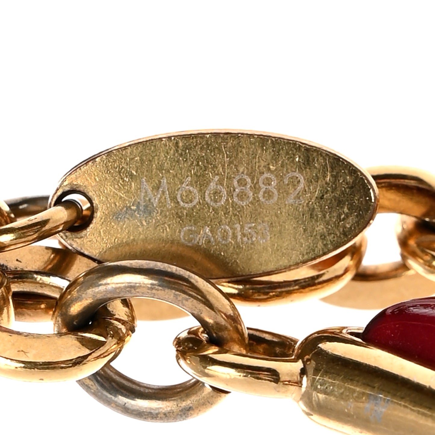 Metal Resin Mosaique Bag Charm Rouge Fauviste