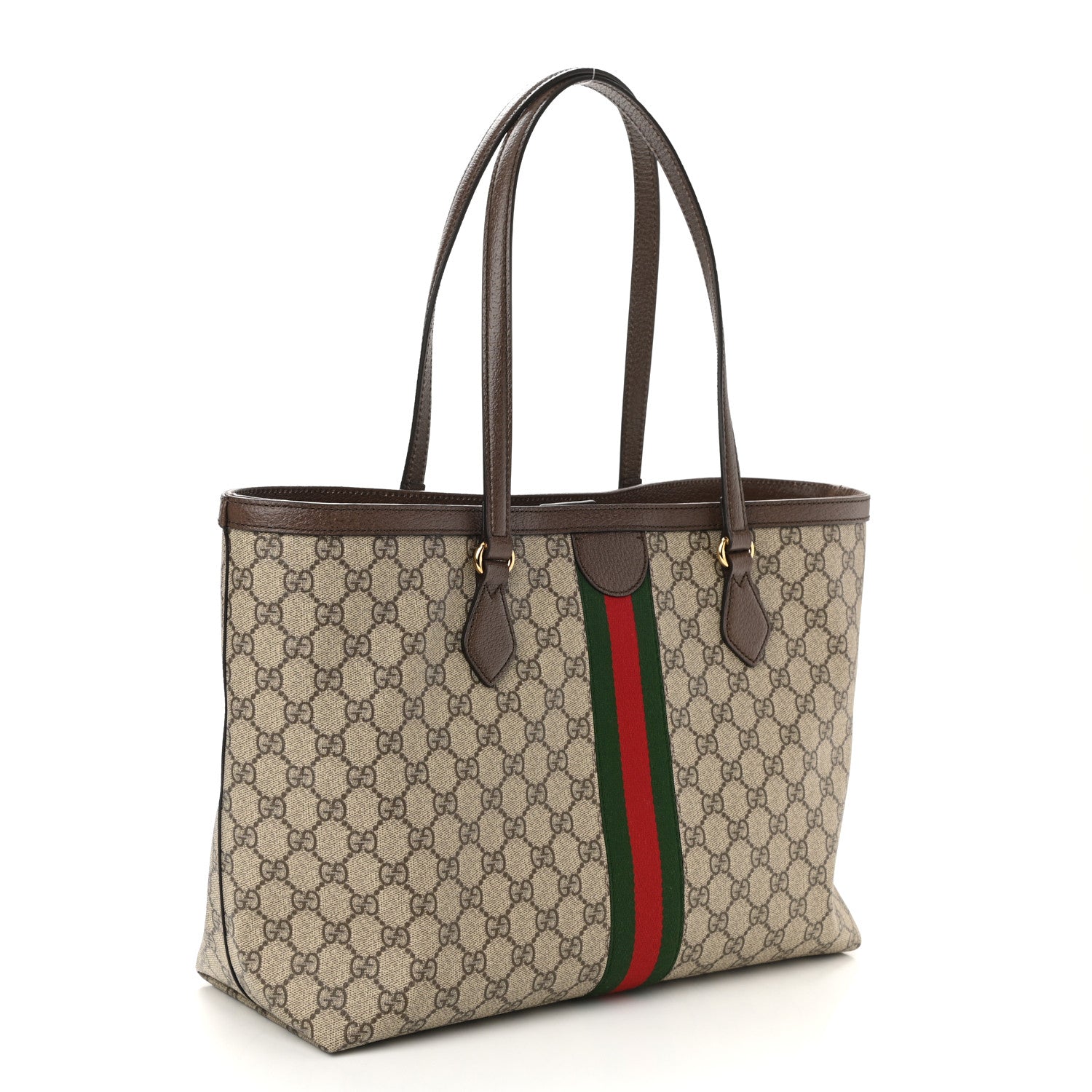 Gucci GG Supreme Monogram Medium Ophidia Shopping Tote Brown 3 of 10