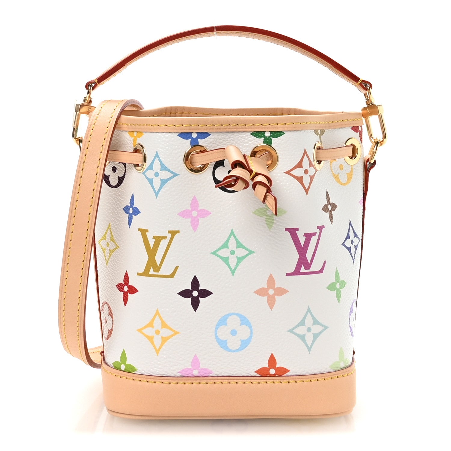 Louis Vuitton LV x TM Monogram Multicolor Nano Noe NV White 1 of 10