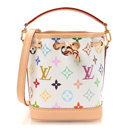 Louis Vuitton LV x TM Monogram Multicolor Nano Noe NV White 1 of 10