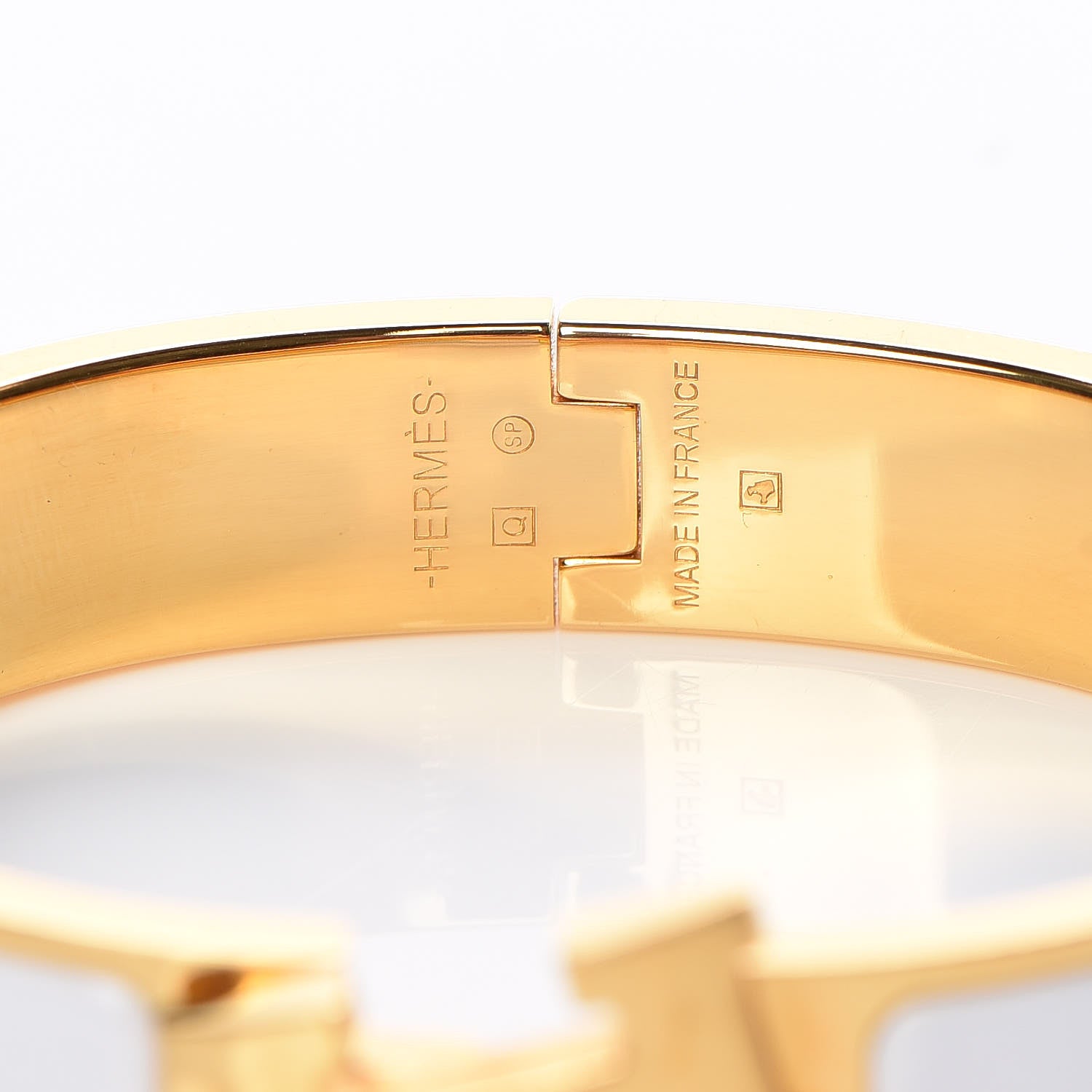 Hermes Enamel Narrow Clic Clac H Bracelet PM White 4 of 6