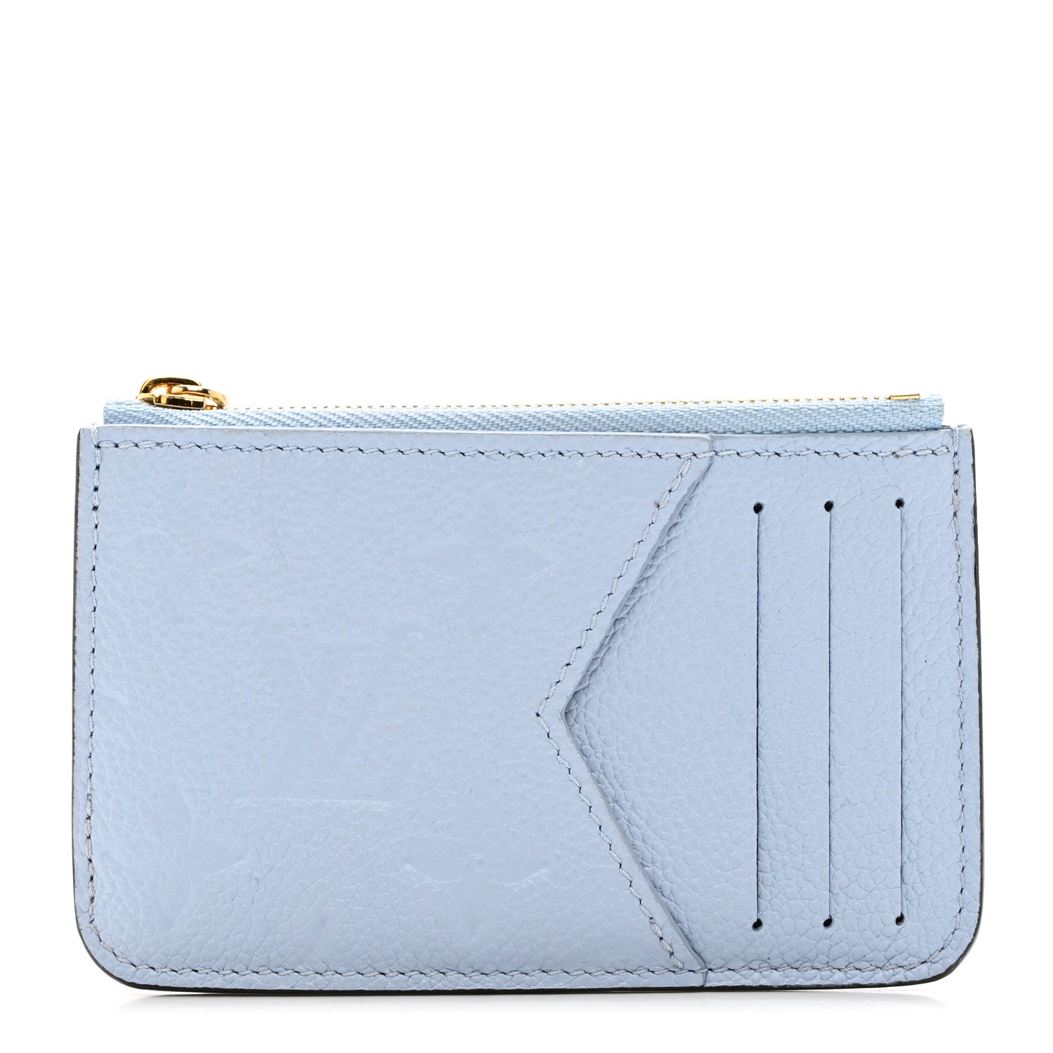 Louis Vuitton Empreinte Monogram Zipped Romy Card Holder Bleu Nuage 1 of 7