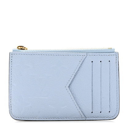 Louis Vuitton Empreinte Monogram Zipped Romy Card Holder Bleu Nuage 1 of 7