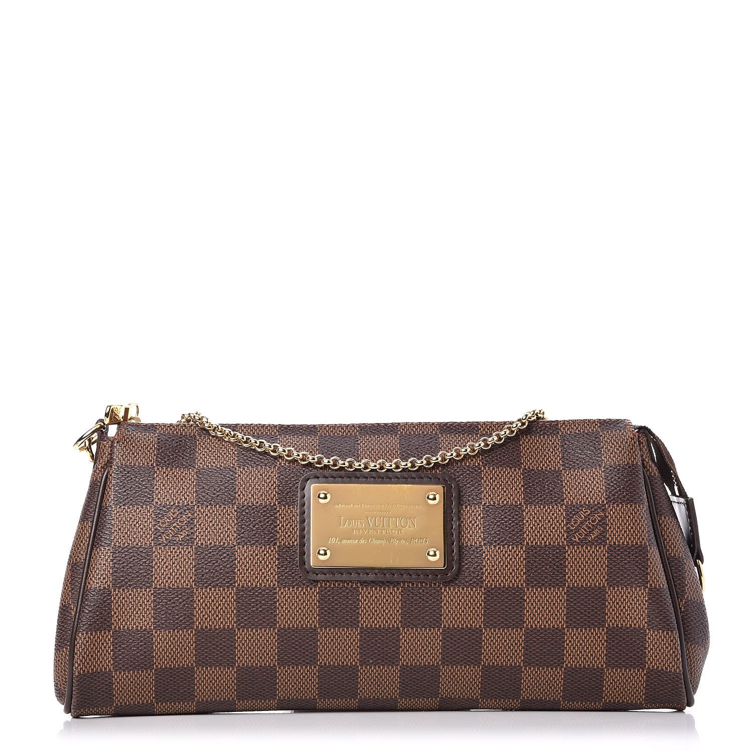Louis Vuitton Damier Ebene Eva Clutch 1 of 7