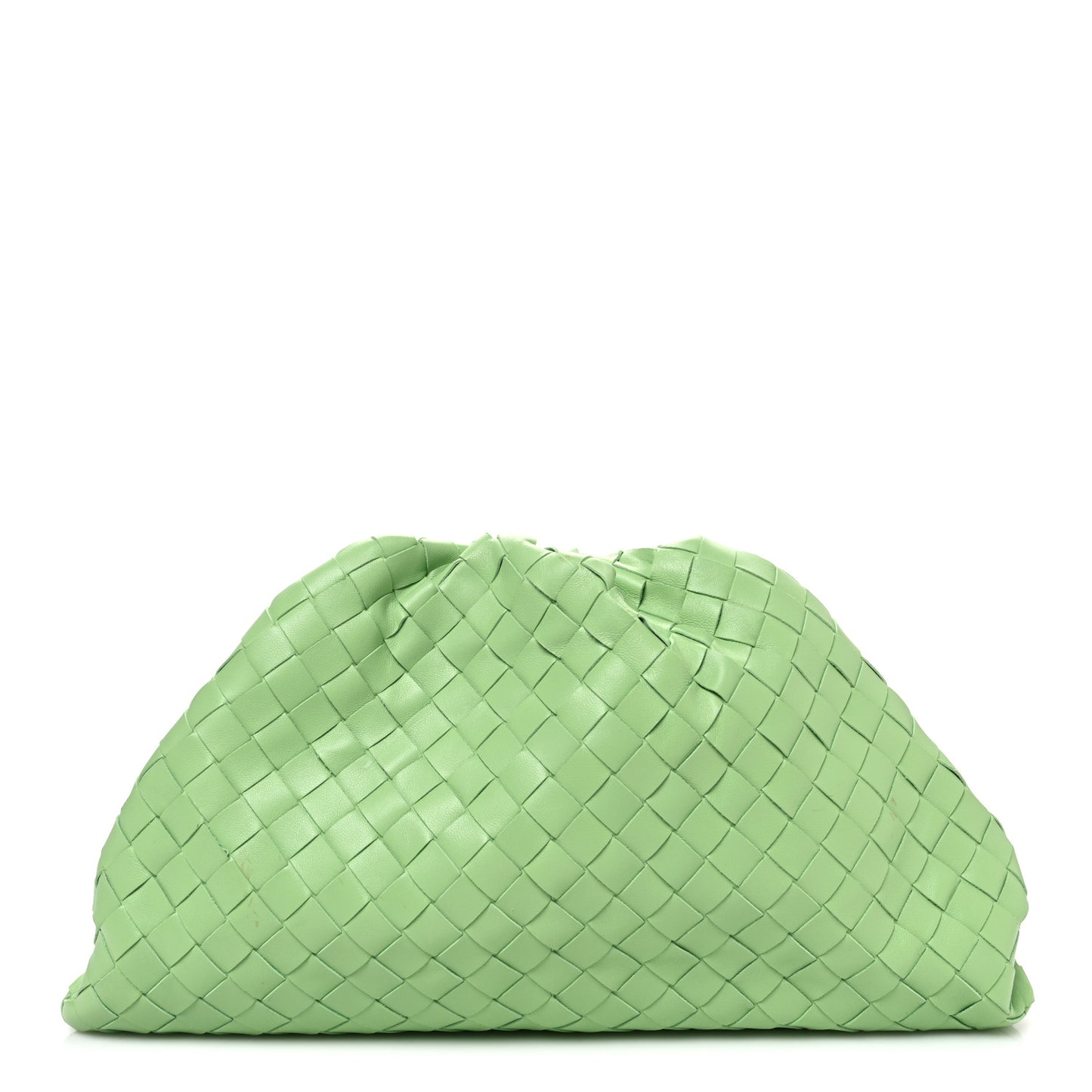 Nappa Maxi Intrecciato The Pouch Oversized Clutch Pistachio