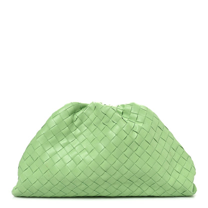 Bottega Veneta Nappa Maxi Intrecciato The Pouch Oversized Clutch Pistachio 1 of 12