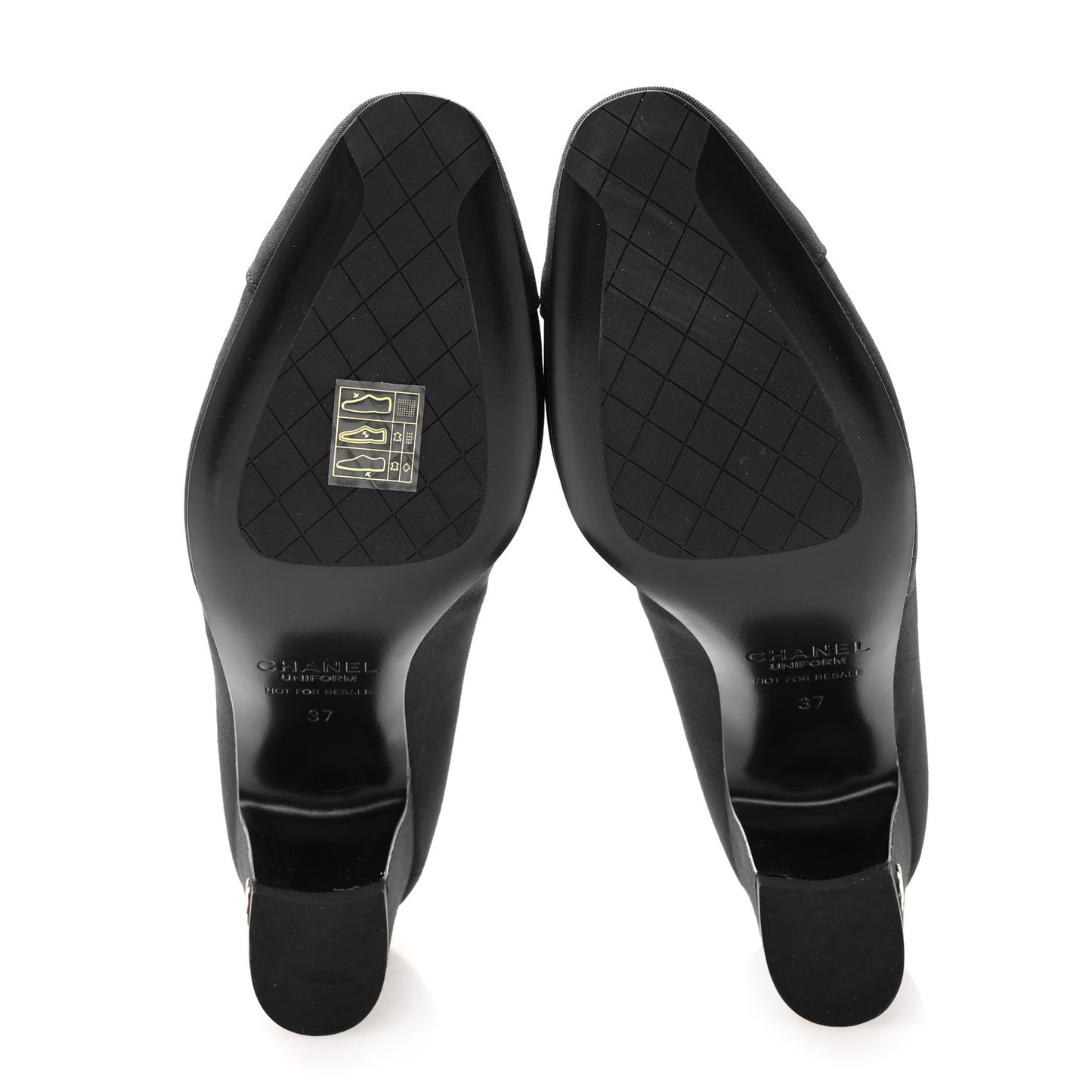 Grosgrain Cap Toe Uniform Pump 37 Black