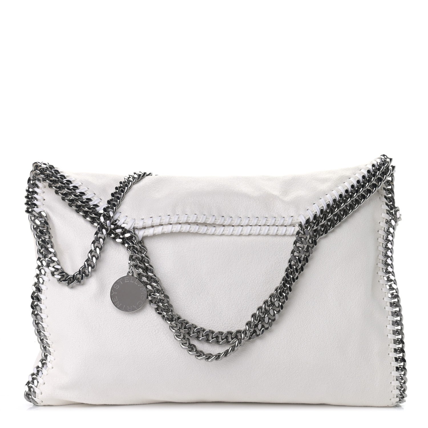 Stella McCartney Shaggy Deer Falabella Fold Over Tote Chalk 1 of 9