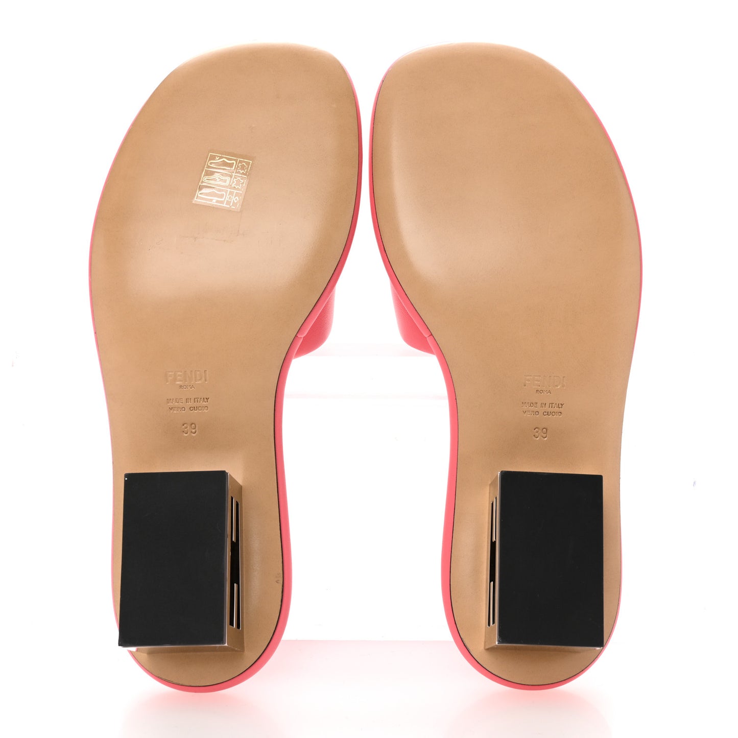 Nappa Baguette 60mm Slide Sandals 39 Kissed