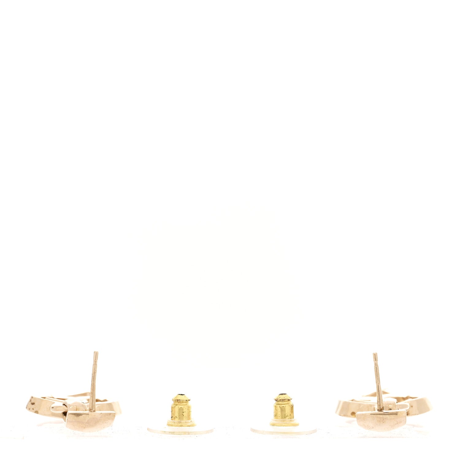 Chanel Metal CC Heart Coco In Love Drop Earrings Gold 3 of 4