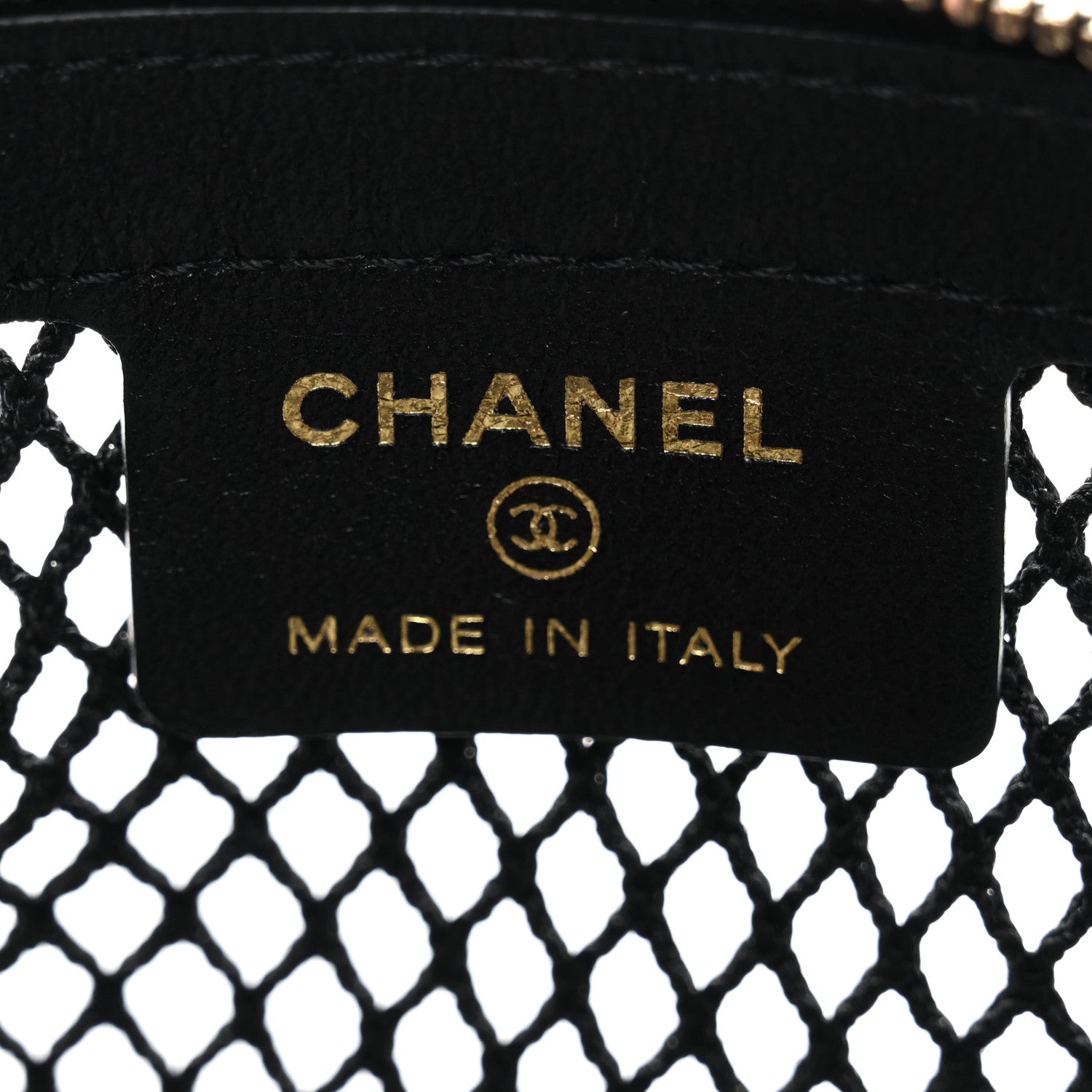 Chanel Mesh Shiny Lambskin Clutch With Chain Black 7 of 11