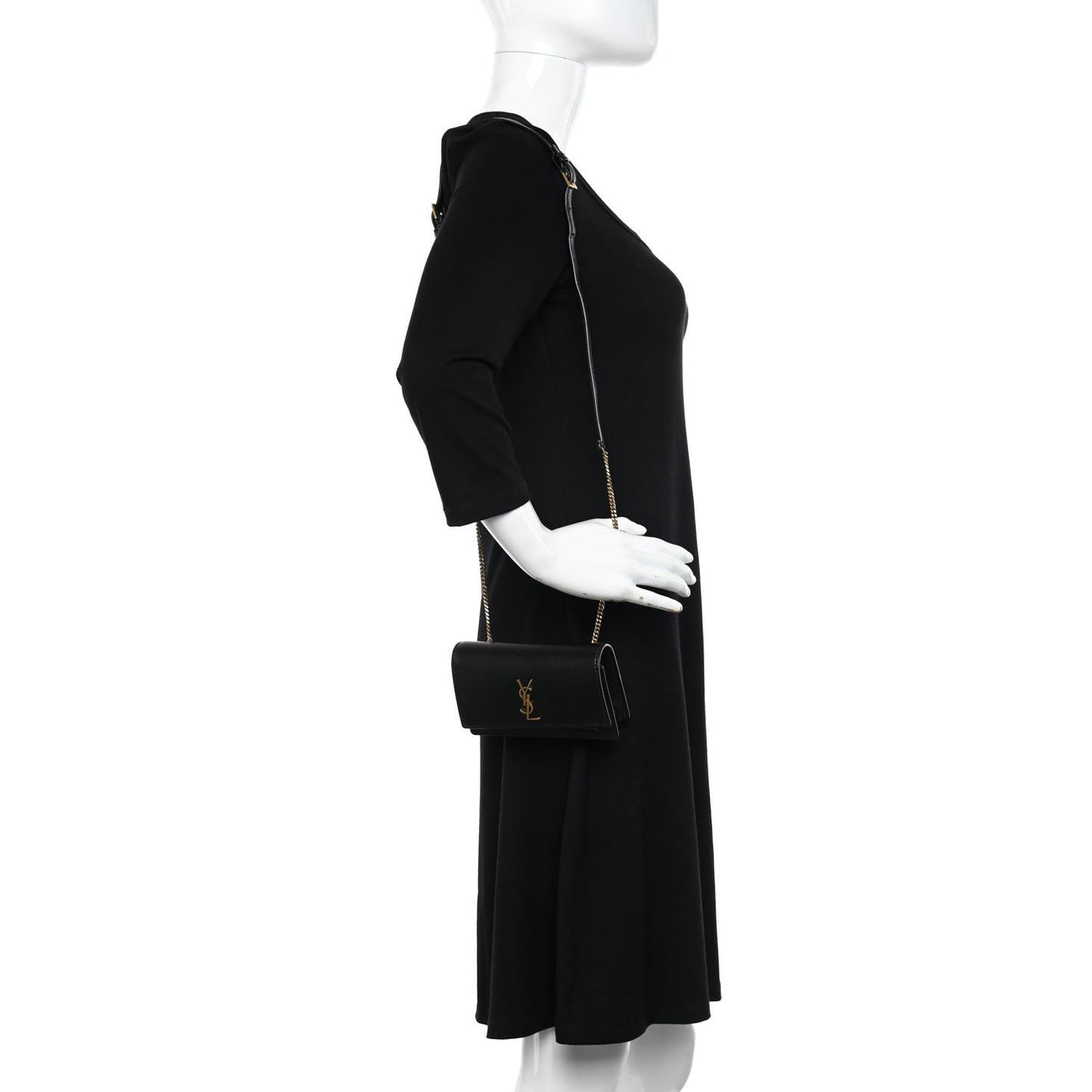 Smooth Calfskin Sunset Baby Belt Bag Black