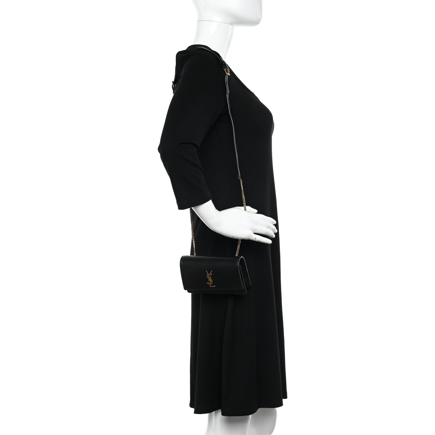Saint Laurent Smooth Calfskin Sunset Baby Belt Bag Black 2 of 9