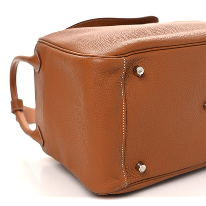 Hermes Taurillon Clemence Lindy 34 Gold 8 of 9