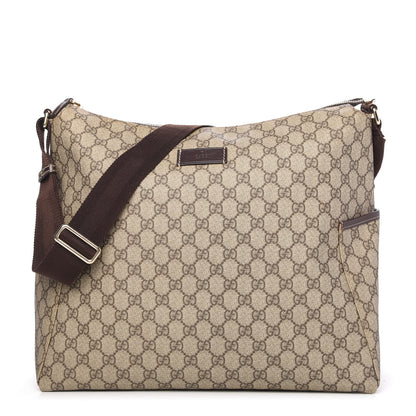 Gucci GG Plus Monogram Diaper Messenger Bag Dark Brown 1 of 12