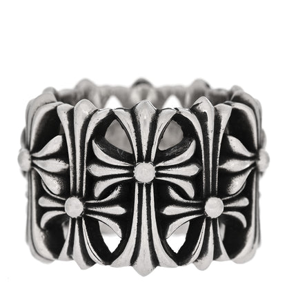 Chrome Hearts Sterling Silver Cemetery Cross Ring 61 9.5 1 of 7