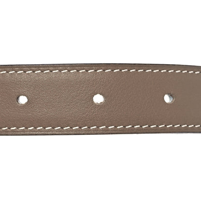 Hermes Swift Epsom 32mm H Belt 95 38 Etoupe White 3 of 8