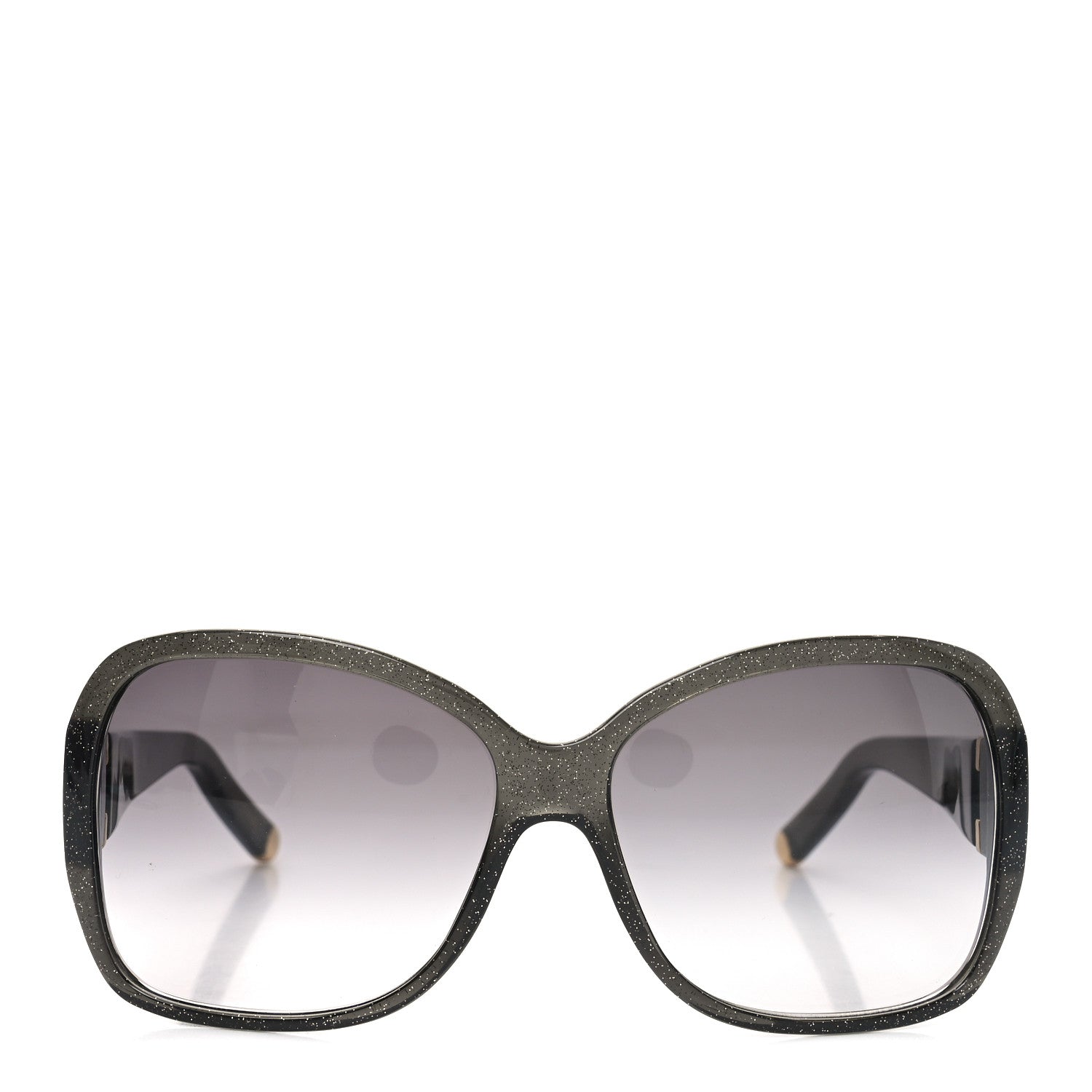 Louis Vuitton Acetate Obsession Round Sunglasses Z1855W Black Glitter 2 of 7