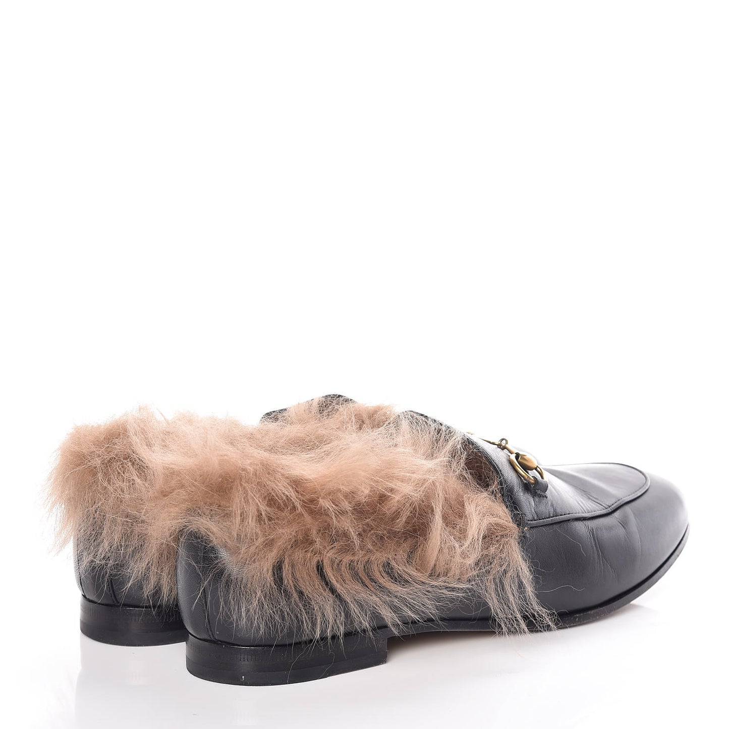 Malaga Kid Fur Womens Jordaan Loafers 39 Black Natural