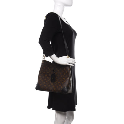 Louis Vuitton Monogram Odeon MM Black 2 of 9