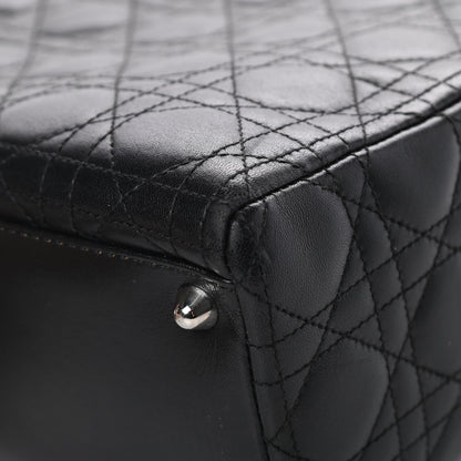Christian Dior Lambskin Cannage Large Lady Dior Black 10 of 16