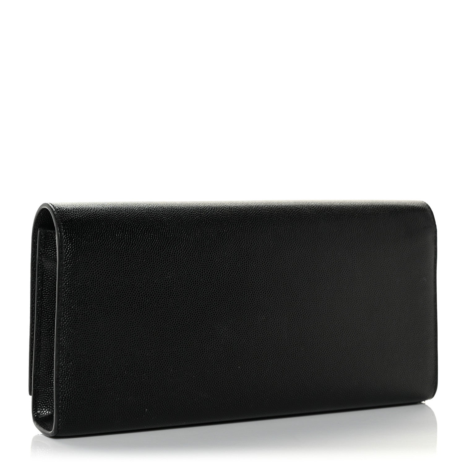 Saint Laurent Grain De Poudre Monogram Cassandre Clutch Black 3 of 11