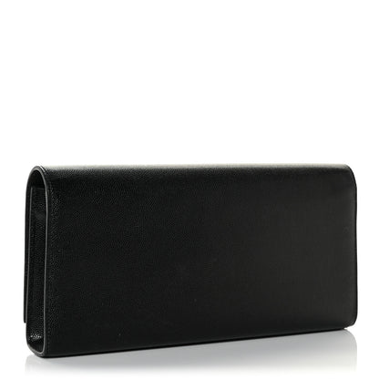 Saint Laurent Grain De Poudre Monogram Cassandre Clutch Black 3 of 11